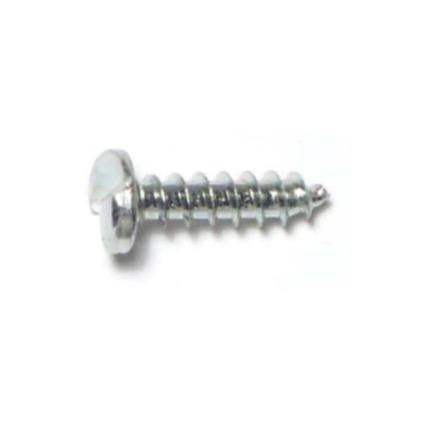 Midwest Fastener Sheet Metal Screw, #10 x 3/4 in, Zinc Plated Steel Pan Head Slotted Drive, 100 PK 50970 - main